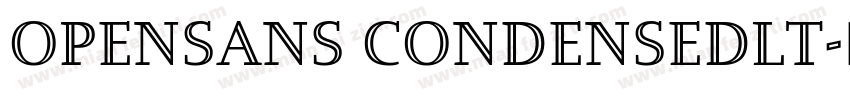 opensans condensedlt字体转换